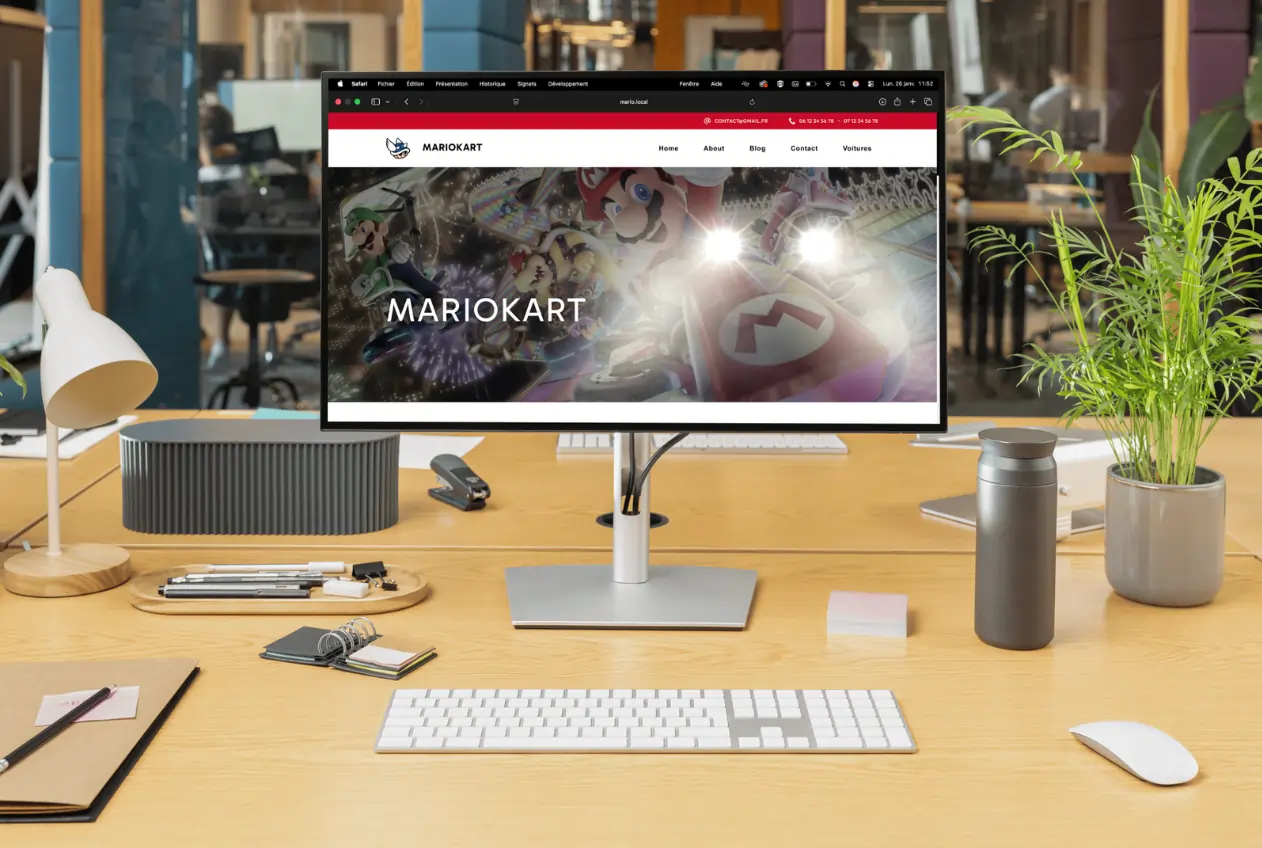 Site WordPress Mario Kart